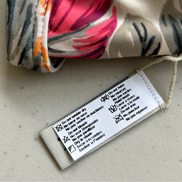 Maaji Bikini Tops Womens Medium Multicolor Floral Reversible Swimsuit New - Picture 7 of 8